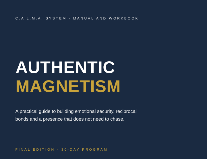 Authentic Magnetism: 30-Day Program to Stop Chasing Attention and Reclaim Your Emotional Center. (English Version)